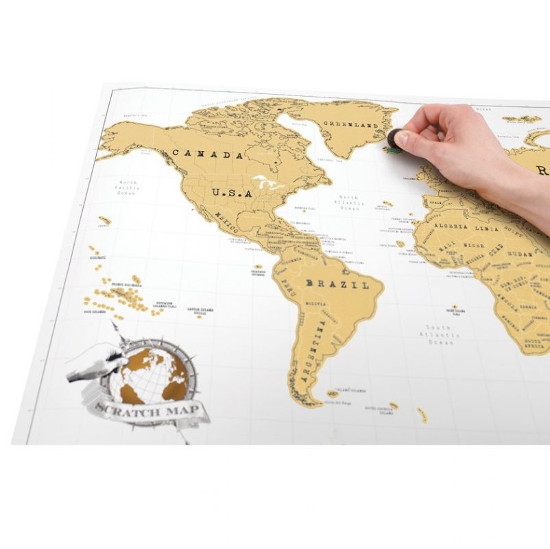 Scratch Map Original Det originale scratch map fra Luckies of London