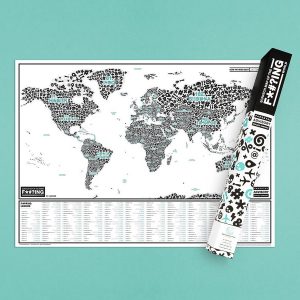skandaløse Slibende Borgerskab Scratch map verdenskort - Kort over verden som du kan skrabe